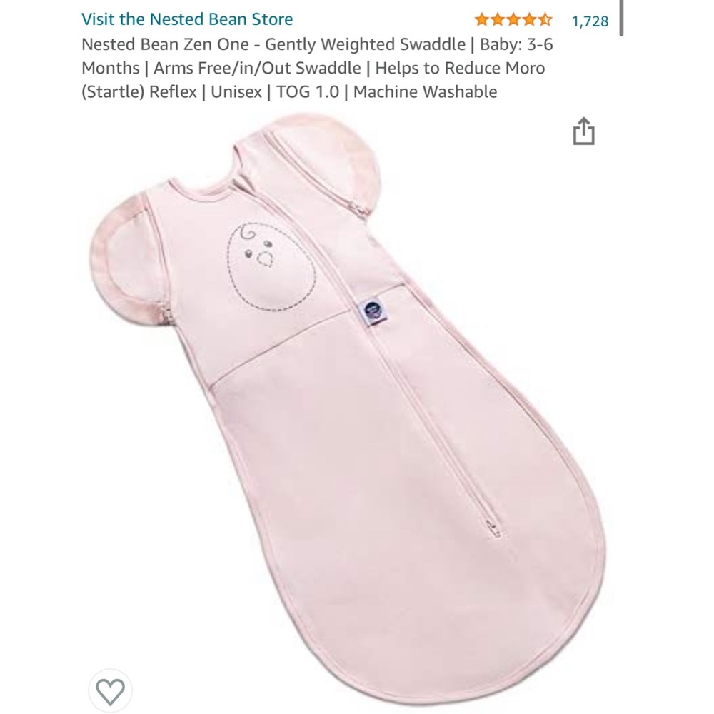 Nested Bean newborn sleep sack